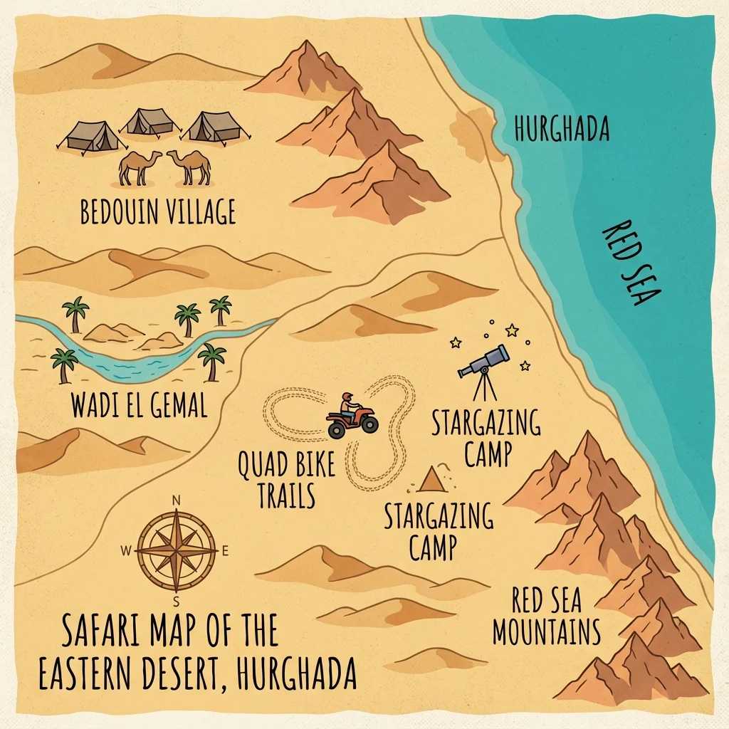 Map of Desert Safari Sites